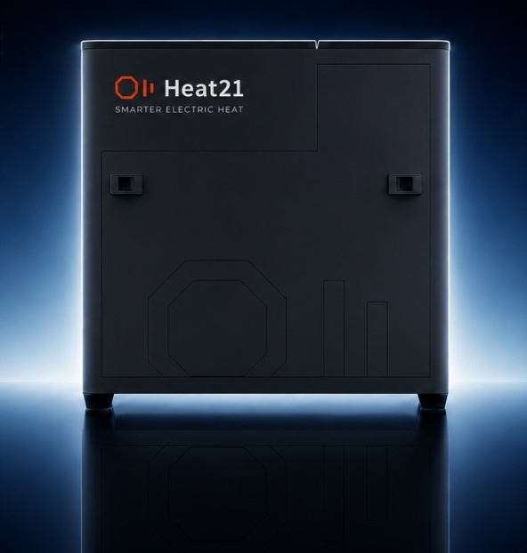 The Heat21 Node — charcoal heat-battery unit
